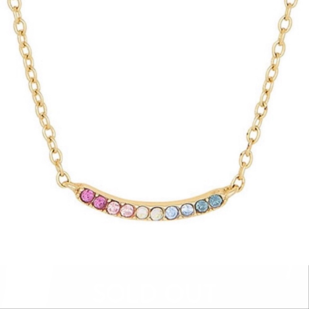 Gorjana Ombre Shimmer Bar Mini Necklace